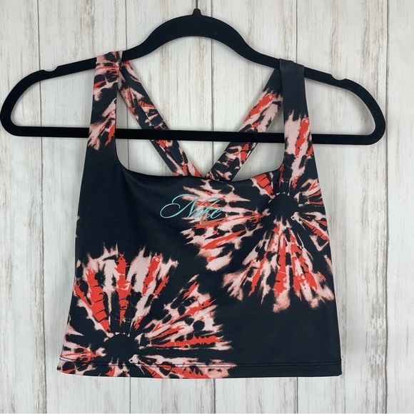 Nike Firework black red pink blue sports bra Medium - Picture 1 of 3